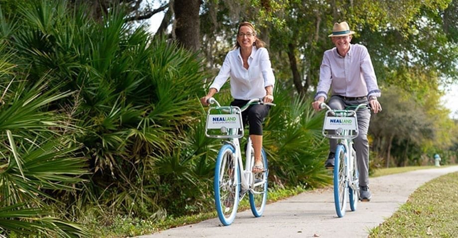 bike riding thru neal land neighborhoods Florida developers