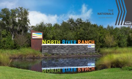 North River Ranch entry monument Nationals award