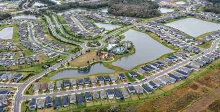 Rooftop Aerial of Brightwood North River Ranch